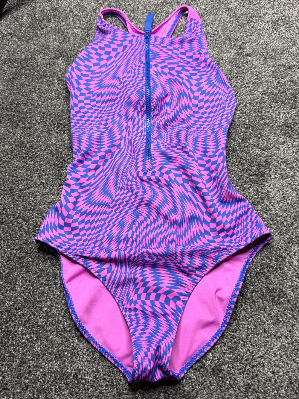 Fabletics Zip-Front Racerback Shaping One-Piece size medium - Picture 2 of 7